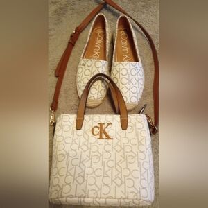 Calvin Klein Slip Ons & Bag